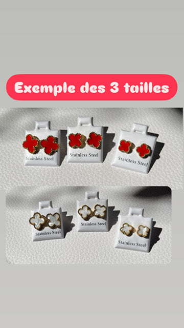 Boucles d'oreilles Dame de trèfle ♣︎